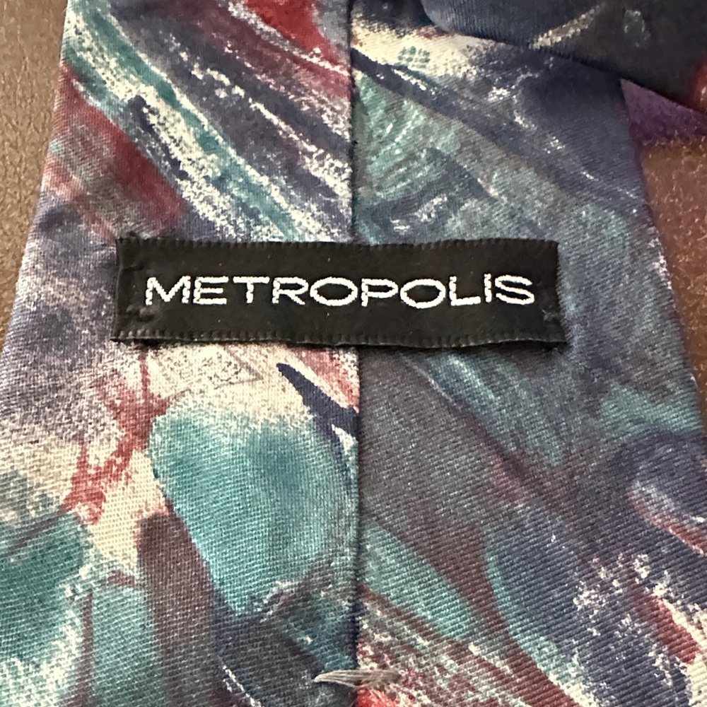 Vibrant Abstract Pattern Tie - Picture 3 of 6